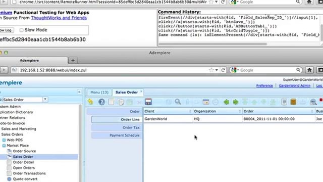 Selenium for ADempiere ZK Ajax UI смотреть онлайн