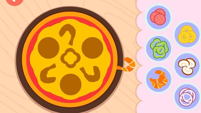 Papo World Preschool English Learning App for Kids and Toddlers - Purple Pink English Food смотреть онлайн