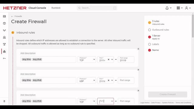 Setup Firewall on Hetzner смотреть онлайн