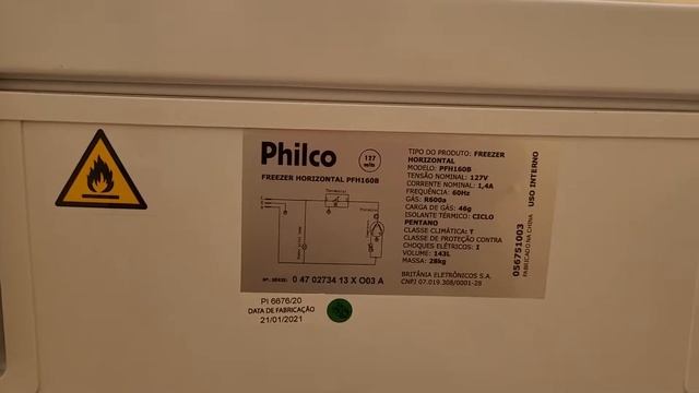 Freezer Philco PFH160B 143 L смотреть онлайн