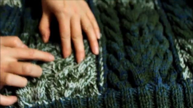 Мужской свитер ОРИГИНАЛЬНЫЙ. Как легко связать свитер большого размера со сложным узором. смотреть онлайн