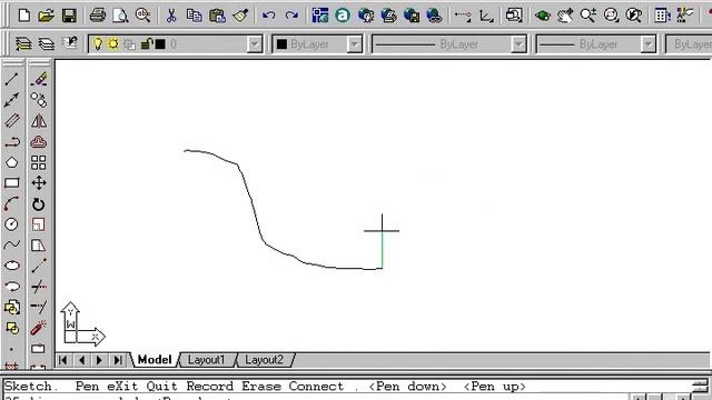 19 AutoCad 2002 Comando Sketch смотреть онлайн