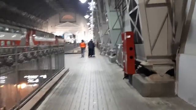 Небольшая прогулка по 3-ей платформе Киевского вокзала 05.01.2022 смотреть онлайн