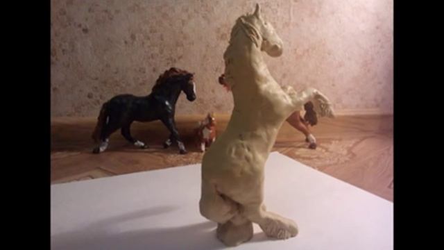 Как сделать лошадь из пластилина: фриз на дыбах смотреть онлайн