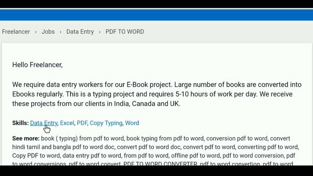 PDF to Word Typing Job || Part time Job || Work From Home Online Job In Tamil || Freelancer смотреть онлайн