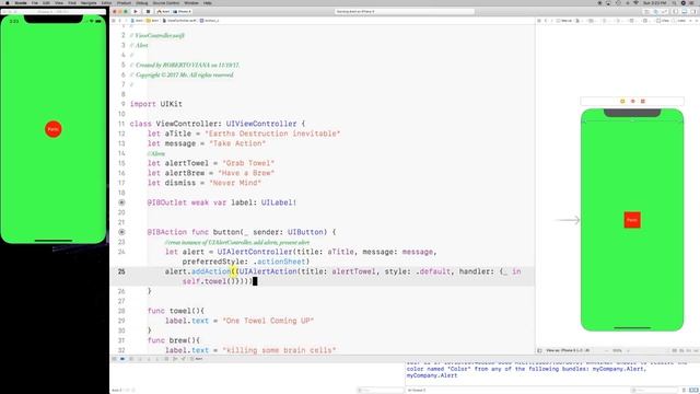 Pop up UIAlert :Swift Sidebars xCode смотреть онлайн