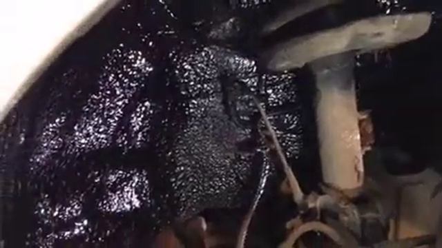 Антикор покрытие "жидкие подкрылки" с использованием материала PromCluster на резинобитумной основе смотреть онлайн