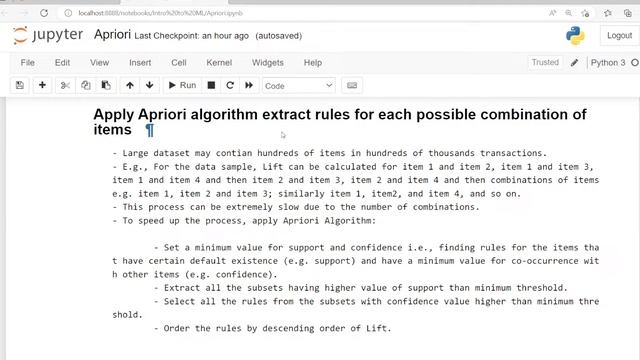 11 Association Rule Generation using Apriori Algorithm with Python смотреть онлайн
