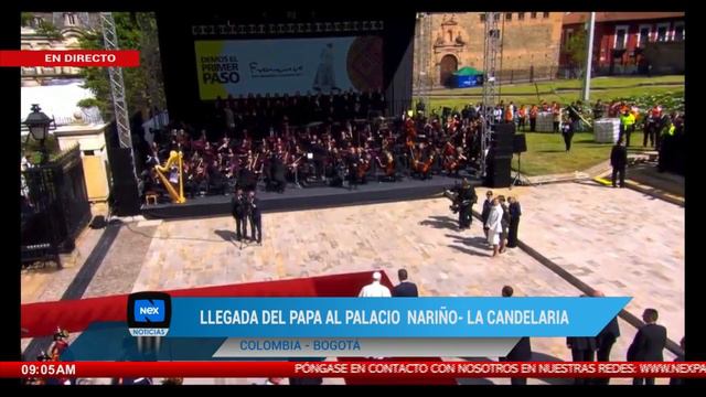Llegada del Papa Francisco al Palancio Nariño-La Candelaria desde Colombia смотреть онлайн