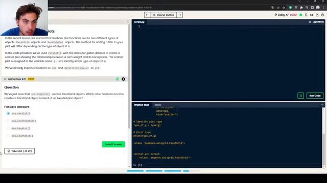 DataCamp: Introduction to Data Visualization with Seaborn - Customizing Seaborn Plots 4# смотреть онлайн