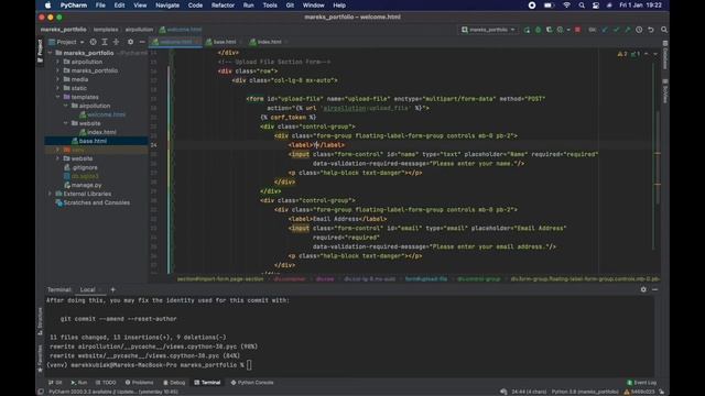 23 - Building HTML Form for Excel App - Django | DRF | React w. Data Analysis смотреть онлайн