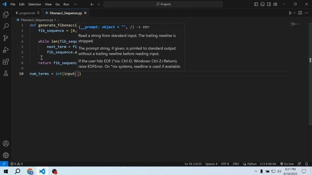 Fibonacci Sequence in Python | Complete Beginner Tutorial | 2023 смотреть онлайн