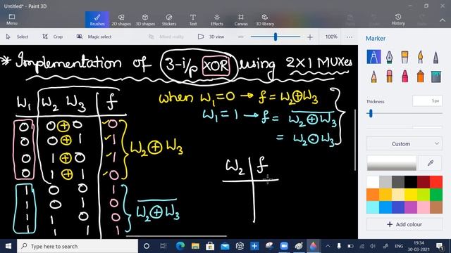 MUX part 6 of 7 || Implementation of 3-input XOR using 2:1 MUXes смотреть онлайн