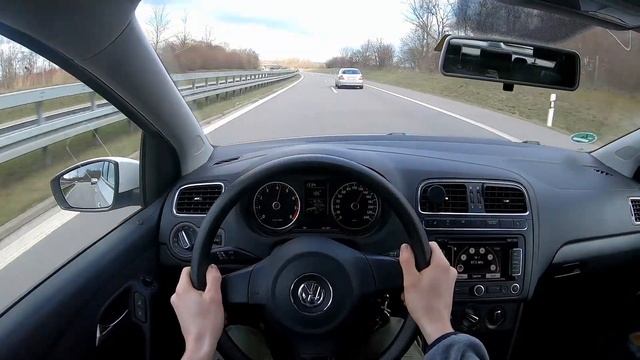 VW Polo (6R) 1.2 | Autobahn | Top Speed | POV Drive смотреть онлайн
