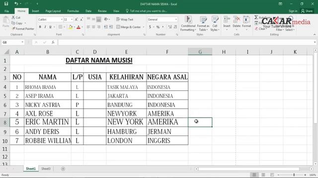 Belajar Excel (Cara Menguasai Ms Excel 2016 Untuk Pemula) смотреть онлайн