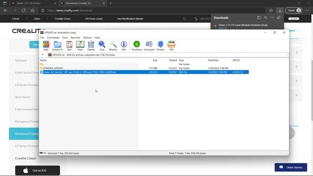 Ender 3 S1 /Pro New Firmware V1.0.6_C Installation + Creality CV-Laser Module