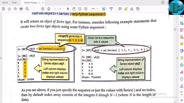 Revision Part 1 | Python Pandas - I | Series | Class 12 | Unit 1 | Informatic Practices смотреть онлайн