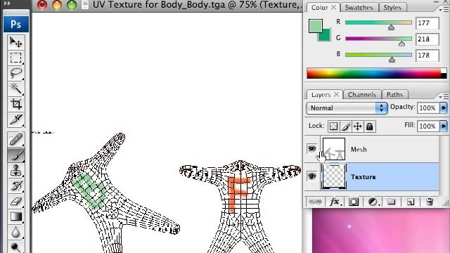 Editing our UV Texture in Photoshop (4 of 7) смотреть онлайн
