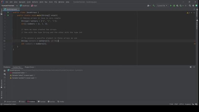 Quick Java Array Tutorial смотреть онлайн