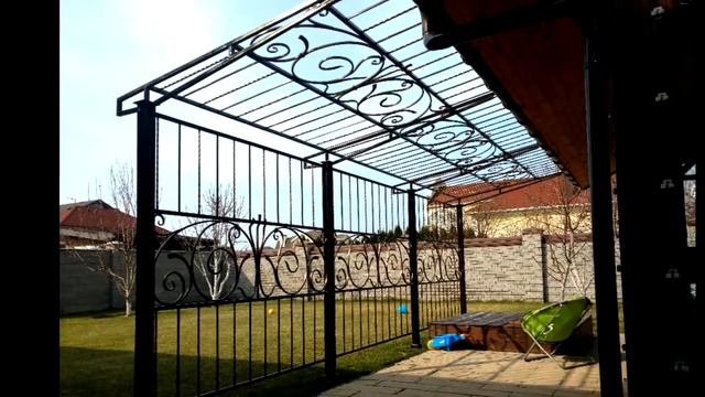 Летний навес к дому для отдыха на даче веранда к беседке смотреть онлайн