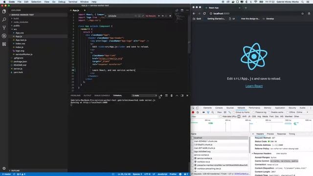 Service Worker pwa with react-create-app смотреть онлайн