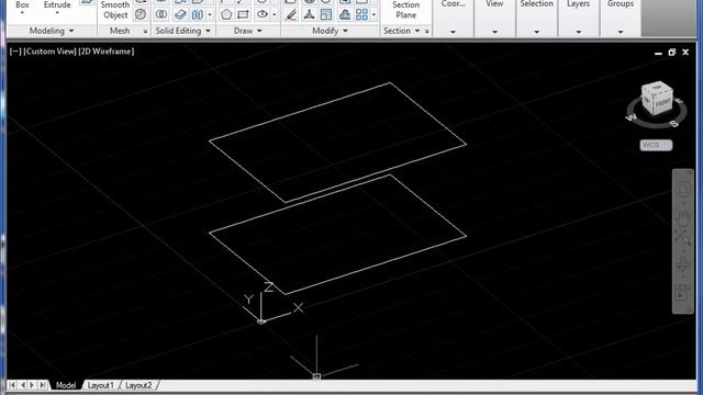 AutoCAD 3D Basics Tutorial Part 1 - Thickness + 3D Faces смотреть онлайн