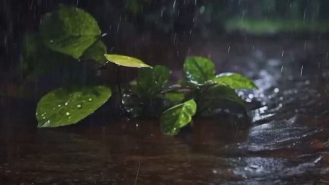 Rain Forest Rain Sounds for Sleeping or Studying 🌧️ 1 Hour Rainstorm White Noise смотреть онлайн