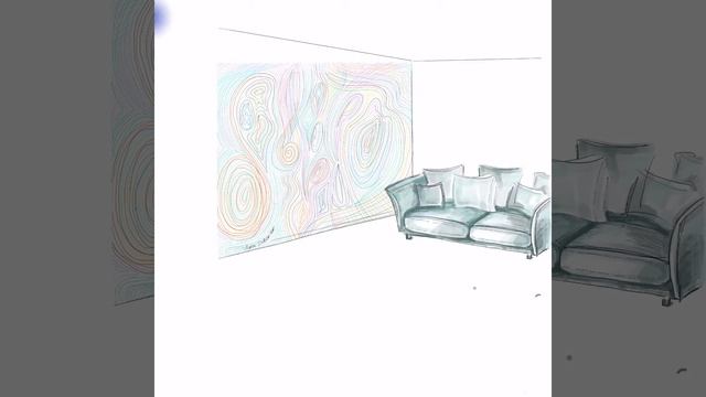 Эскиз детской комнаты. Эскиз к дизайн-проекту. Студия дизайна In Interior Studio смотреть онлайн