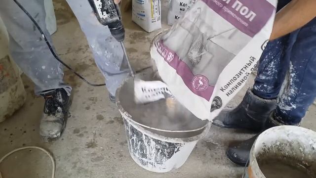 Наливной пол своими руками смотреть онлайн