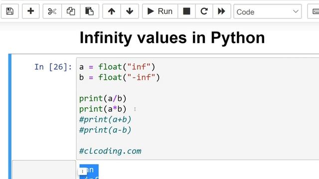 Day 123 : Infinity values in Python смотреть онлайн