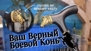 Красота в деталях | Черная трость «Мустанг»