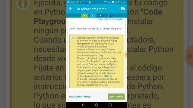 Analizando apps: Solo Learn Python. смотреть онлайн