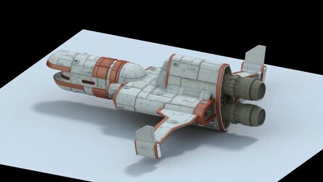 Sci-fi Freighter Spaceship Turntable WIP 3 смотреть онлайн
