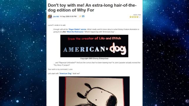 BOLT/AMERICAN DOG & the Disney Death of Chris Sanders (Roughed Up) смотреть онлайн