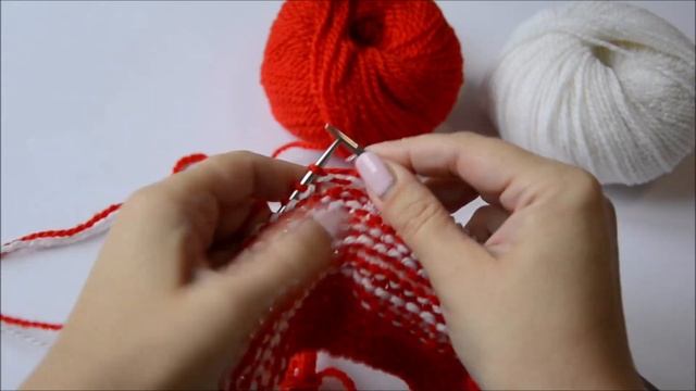 Классные и простые следки на двух спицах смотреть онлайн