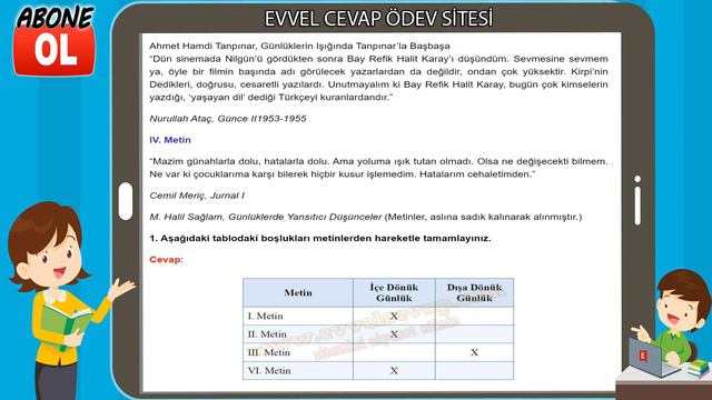 9. Sınıf Türk Dili ve Edebiyatı Kavram Öğretimi Kitabı Cevapları Sayfa 286 смотреть онлайн