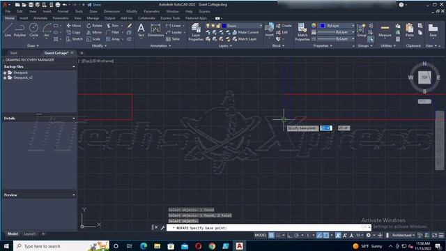 Autodesk AutoCAD Assignment 4.3 Page 226 (Guest Cottage) - November 2022 смотреть онлайн
