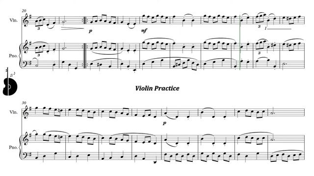 Suzuki Violin Book 1 | Minuet 2 | Piano Accompaniment | PPM = 85 смотреть онлайн