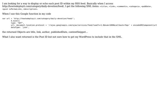 Wordpress: Get Post ID as a separate RSS feed item смотреть онлайн