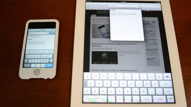 iPad 2 vs iPod touch 4G Speed Test смотреть онлайн
