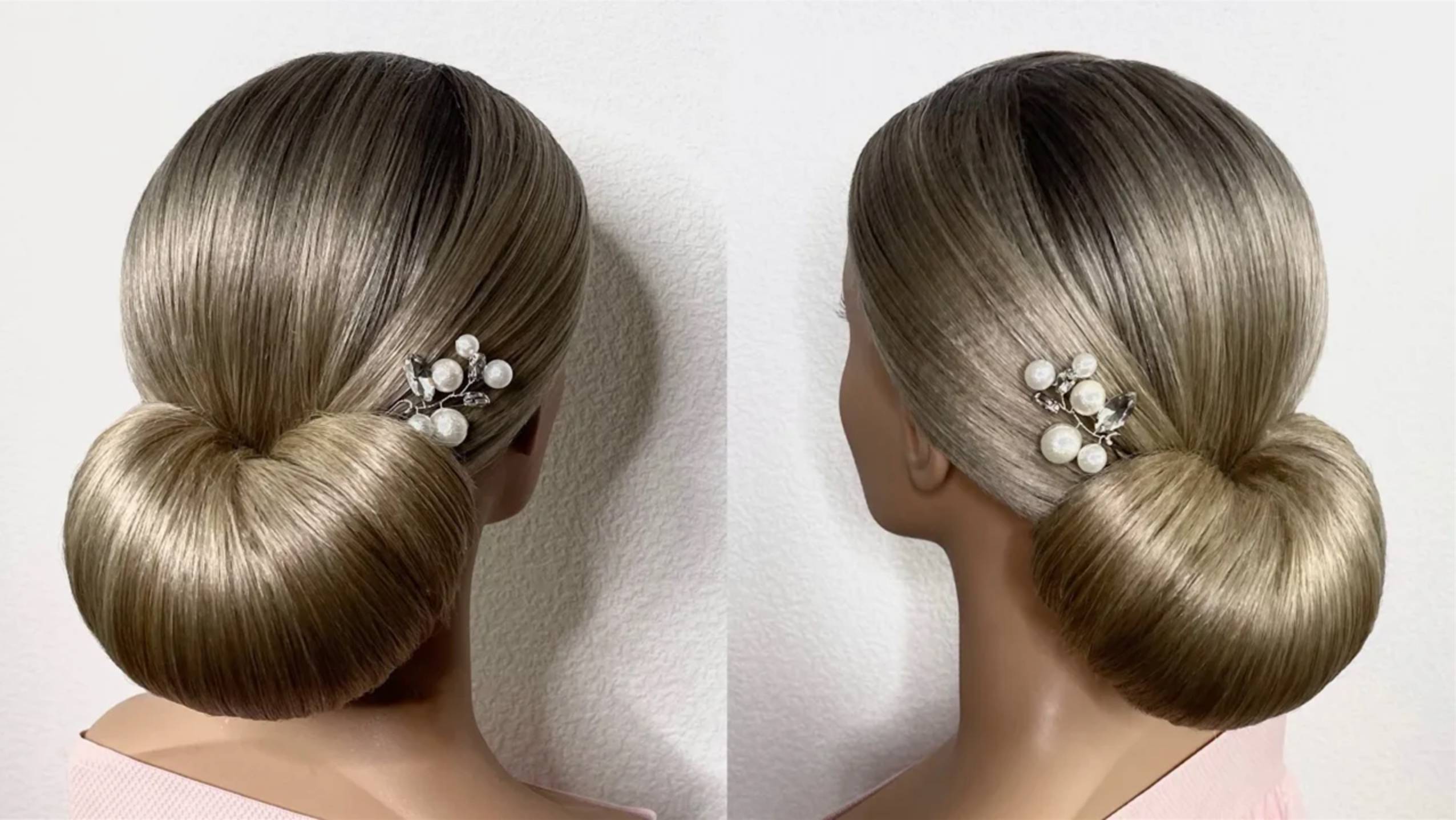 Как сделать гладкий пучок смотреть онлайн