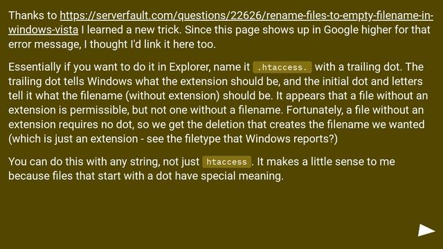 How do I rename a file to .htaccess in Windows 7? смотреть онлайн