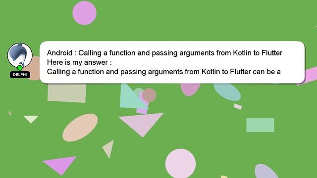 Android : Calling a function and passing arguments from Kotlin to Flutter смотреть онлайн