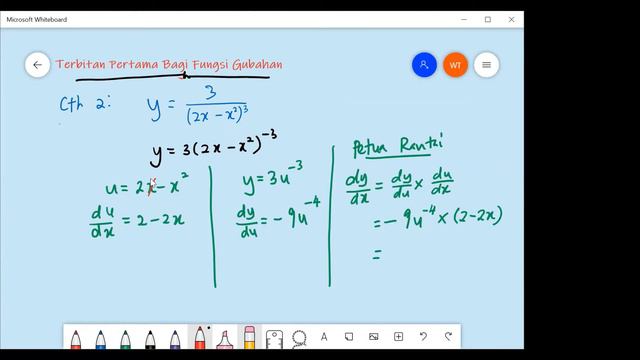 Matematik Tambahan KSSM Tingkatan 5 Pembezaan (Terbitan Pertama Bagi Fungsi Gubahan) смотреть онлайн