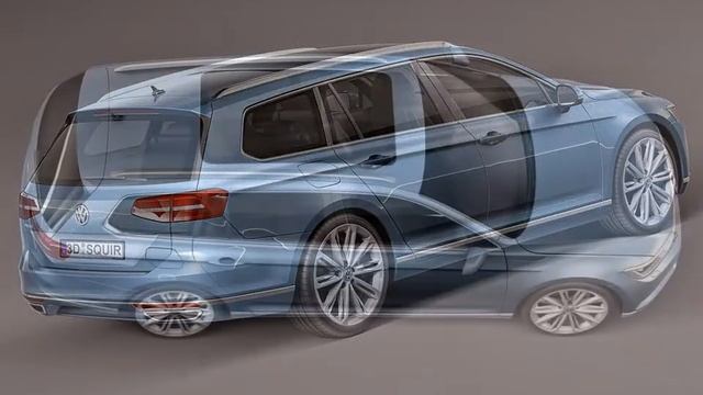 3D Model Volkswagen Passat Variant 2015 at 3DExport.com смотреть онлайн