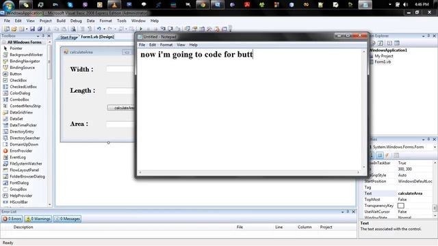simple GUI program in visual basic смотреть онлайн