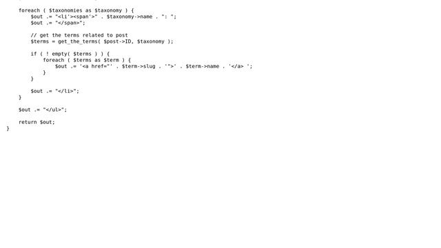 Wordpress: Get name of taxonomies of current page смотреть онлайн
