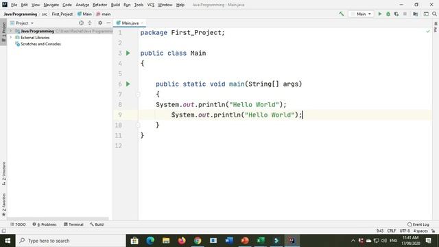 How to create a program in Java using IntelliJ Idea смотреть онлайн