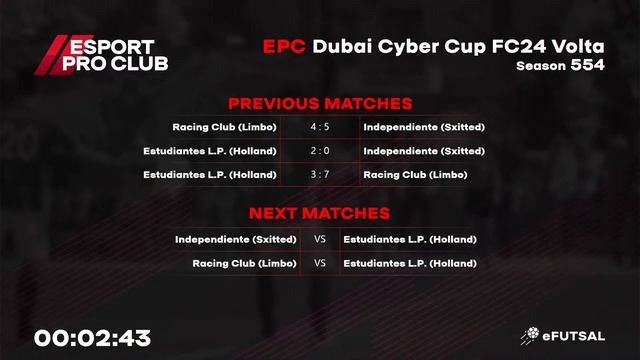 2023.11.03 ► EPC Dubai Volta Cyber Cup смотреть онлайн
