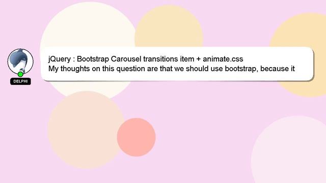 jQuery : Bootstrap Carousel transitions item + animate.css смотреть онлайн